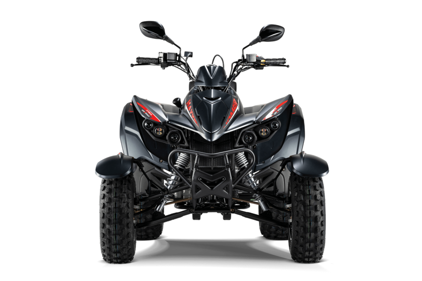 Quad 300ccm - KYMCO MAXXER 300 T OFFROAD LOF in schwarz/rot | Ansicht 3
