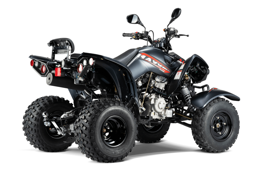 Quad 300ccm - KYMCO MAXXER 300 T OFFROAD LOF in schwarz/rot | Ansicht 8