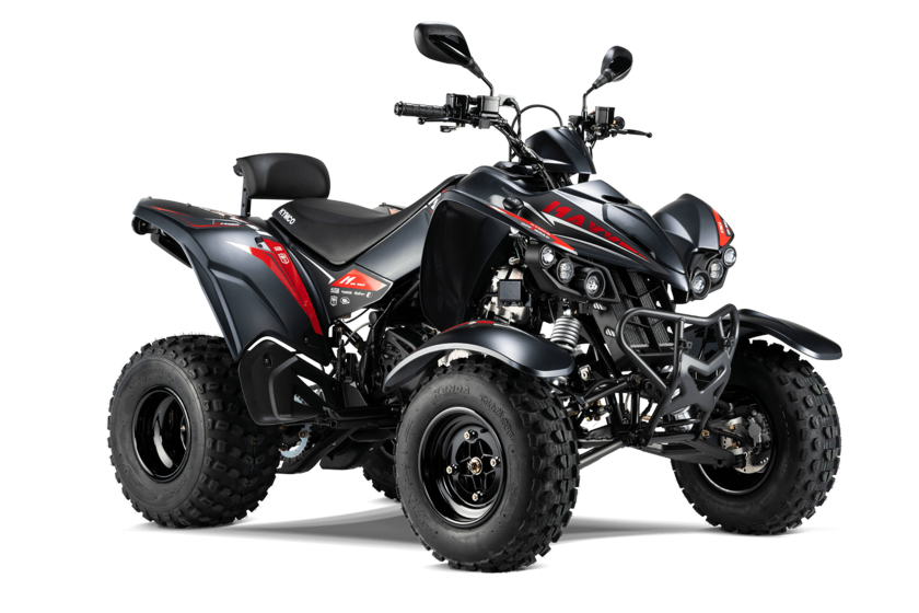 Quad 300ccm - KYMCO MAXXER 300 T OFFROAD LOF in schwarz/rot | Ansicht 2